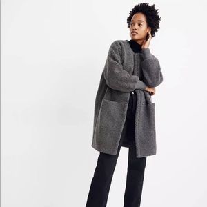 Madewell Bonded Sherpa Cocoon Coat